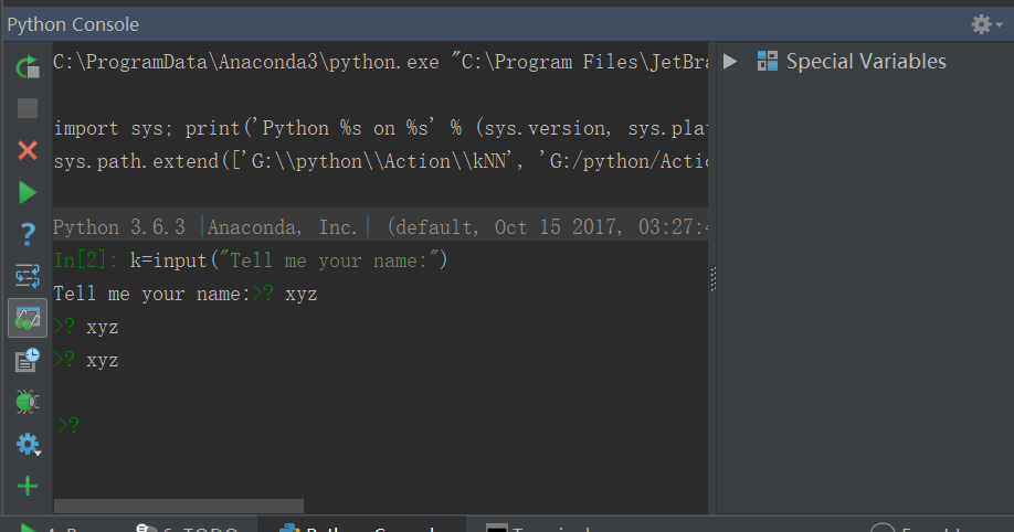 Pycharm always connecting to console